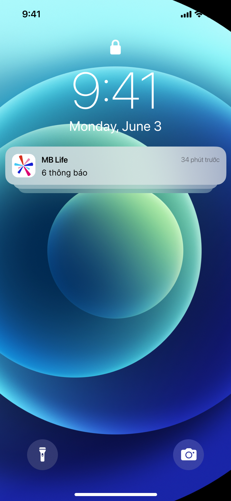 Lock screen notification