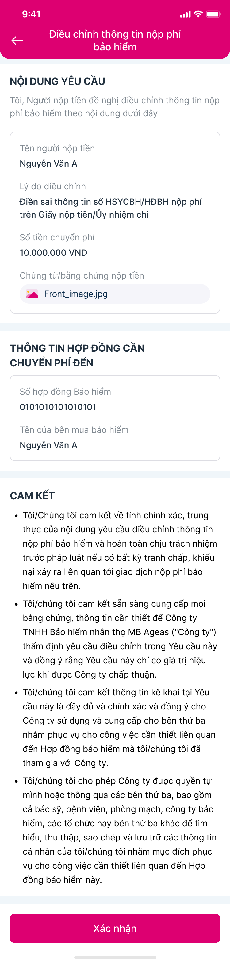 Preview yêu cầu